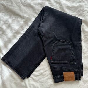 Levi’s Ribcage Straight Ankle Jean, Black, Size 29x27